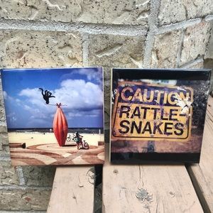 Photo Mounted Wood Block Wall Art